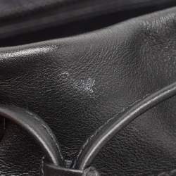 Prada Black Soft Leather Drawstring Backpack