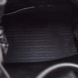 Prada Black Soft Leather Drawstring Backpack