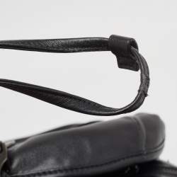 Prada Black Soft Leather Drawstring Backpack