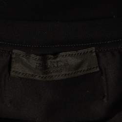 Pre Owned Prada Black Cotton Jersey Crew Neck T-Shirt XS
