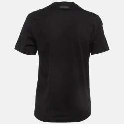 Pre Owned Prada Black Cotton Jersey Crew Neck T-Shirt XS