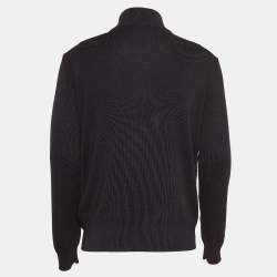 Prada Black Triangle Logo Re-Nylon and Knit Jacket XL