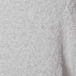 Pre Owned Prada White Terry Cotton Shorts L