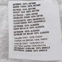Pre Owned Prada White Terry Cotton Shorts L
