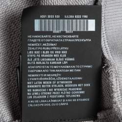 مملوكة مسبقًا Prada Grey Printed Cotton Knit Hoodie Jacket M