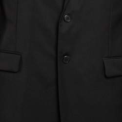 Pre Owned Prada Black Wool Blend Single Breasted Pants Suit XXL