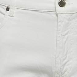 Prada White Denim Slim Fit Jeans L Waist 34"