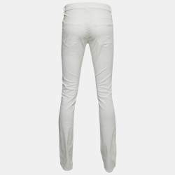 Prada White Denim Slim Fit Jeans L Waist 34"