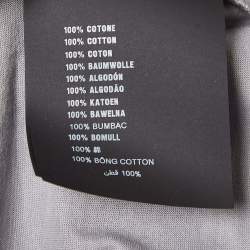 Pre Owned Prada Grey Printed Cotton Jersey T-Shirt L