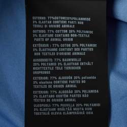 Pre Owned Prada Blue Stretch Cotton Long Sleeve Shirt S