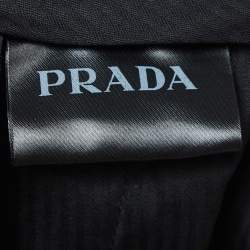 Prada Black Virgin Wool Trousers S