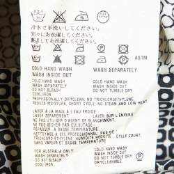 Prada Monochrome Printed Cotton Long Sleeve Shirt M