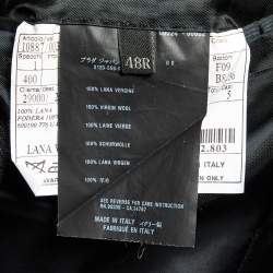 Prada Charcoal Grey Pinstriped Wool Tailored Suit M