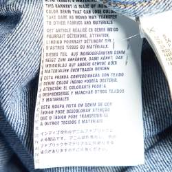 مملوكة مسبقًا Prada Blue Denim Boxy Fit Short Sleeve Shirt S