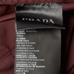 Prada Burgundy Cotton Button Front Shirt L