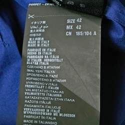 Prada Navy Blue Stretch Poplin Button Front Shirt XL