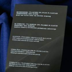 Prada Navy Blue Stretch Poplin Button Front Shirt XL