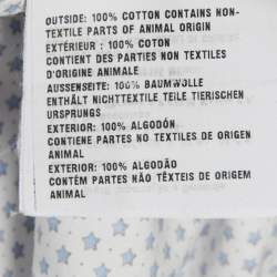 مملوكة مسبقًا Prada Blue Stars Print Cotton Button Front Shirt XL