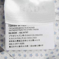 مملوكة مسبقًا Prada Blue Stars Print Cotton Button Front Shirt XL