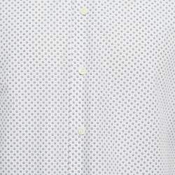 مملوكة مسبقًا Prada Blue Stars Print Cotton Button Front Shirt XL