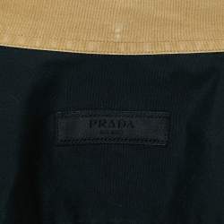 Prada Multicolor Vertigo Print Cotton Color-Block Shirt M