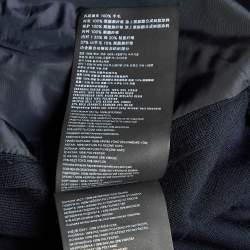 Prada Navy Blue Wool Knit Detachable Hood Jacket XL