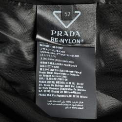 Prada Black Re-Nylon Single Breasted Blazer XL