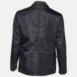 Prada Black Re-Nylon Single Breasted Blazer XL