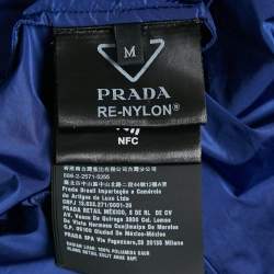 Prada Blue Logo Triangle Re-Nylon Shirt and Shorts Set M
