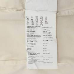 Pre Owned Prada Cream Stretch Cotton Button Front Shirt XL