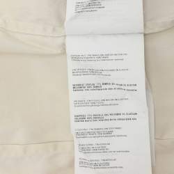 Pre Owned Prada Cream Stretch Cotton Button Front Shirt XL