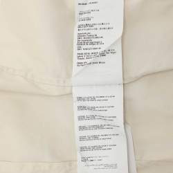 Pre Owned Prada Cream Stretch Cotton Button Front Shirt XL