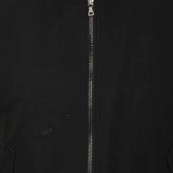 Prada Black Synthetic Zip Front Jacket M