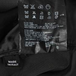 Prada Black Synthetic Zip Front Jacket M