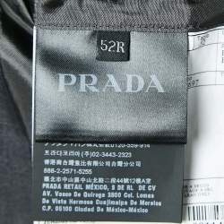 Prada Grey Wool Regular Fit Pants Suit XL