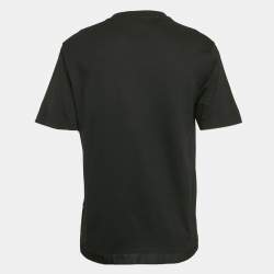 Prada Black Jersey and Re-Nylon Pocket Detail T-Shirt L