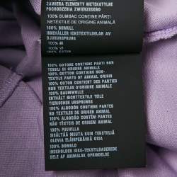 Pre Owned Prada Purple Cotton Pique Polo T-Shirt L