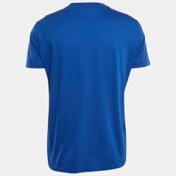 Pre Owned Prada Blue Jersey Crew Neck T-Shirt XL