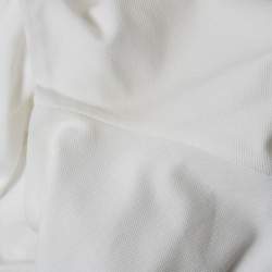 Pre Owned Prada White Cotton Pique Polo T-Shirt L