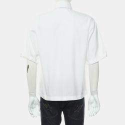 Prada White Cotton Button-Up Shirt EU 38