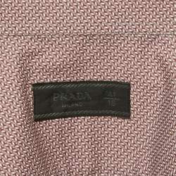 Prada Red Printed Cotton Button Front Shirt L