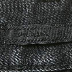 Prada Black Faded Denim Skinny Jeans Waist 36"