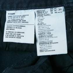 Prada Navy Blue Denim Regular Fit Jeans L Waist 34"