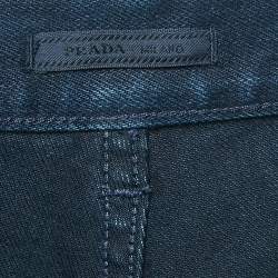 Prada Navy Blue Denim Regular Fit Jeans L Waist 34"