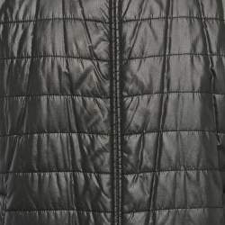 Prada Black Ripstop Nylon Zip-Up Puffer Jacket XXXL