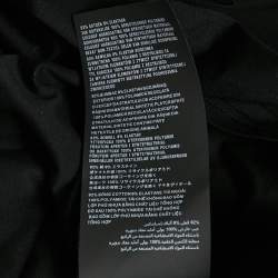 مملوكة مسبقًا Prada Black Jersey and Re-Nylon Patch Pocket Detail Polo T-Shirt L