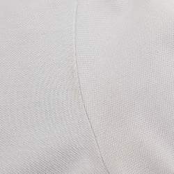 Pre Owned Prada Grey Cotton Pique Polo T-Shirt L
