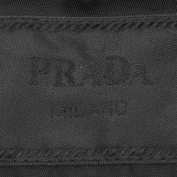 Prada Black Re-Nylon and Virgin Wool Zip Jacket XXL