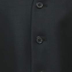 Prada Black Wool and Satin Vest M