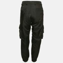 Pre Owned Prada Black Synthetic Cargo Pants M